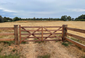 Norwood timber farm gate