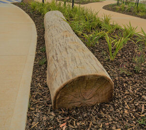 Playground logs and steppers by Norwood Products