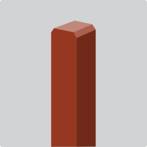 45 degree bevel post top bollard