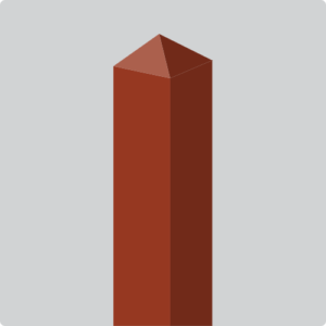 30 degree pyramid top bollard